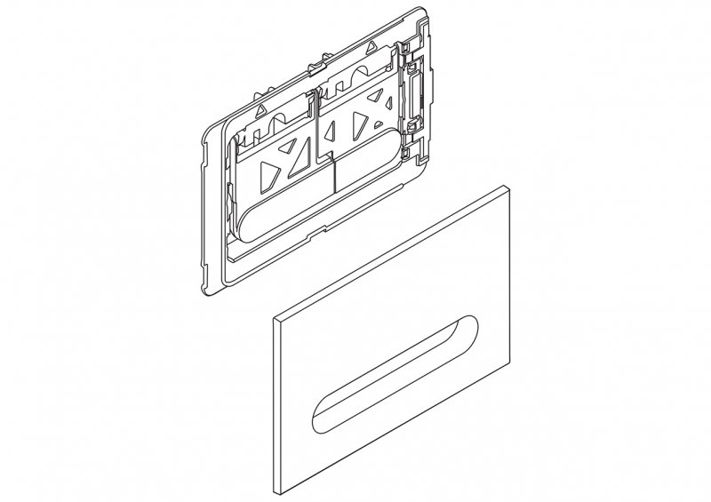 Кнопка смыва BelBagno Prospero BB005-PR-CHROME хром