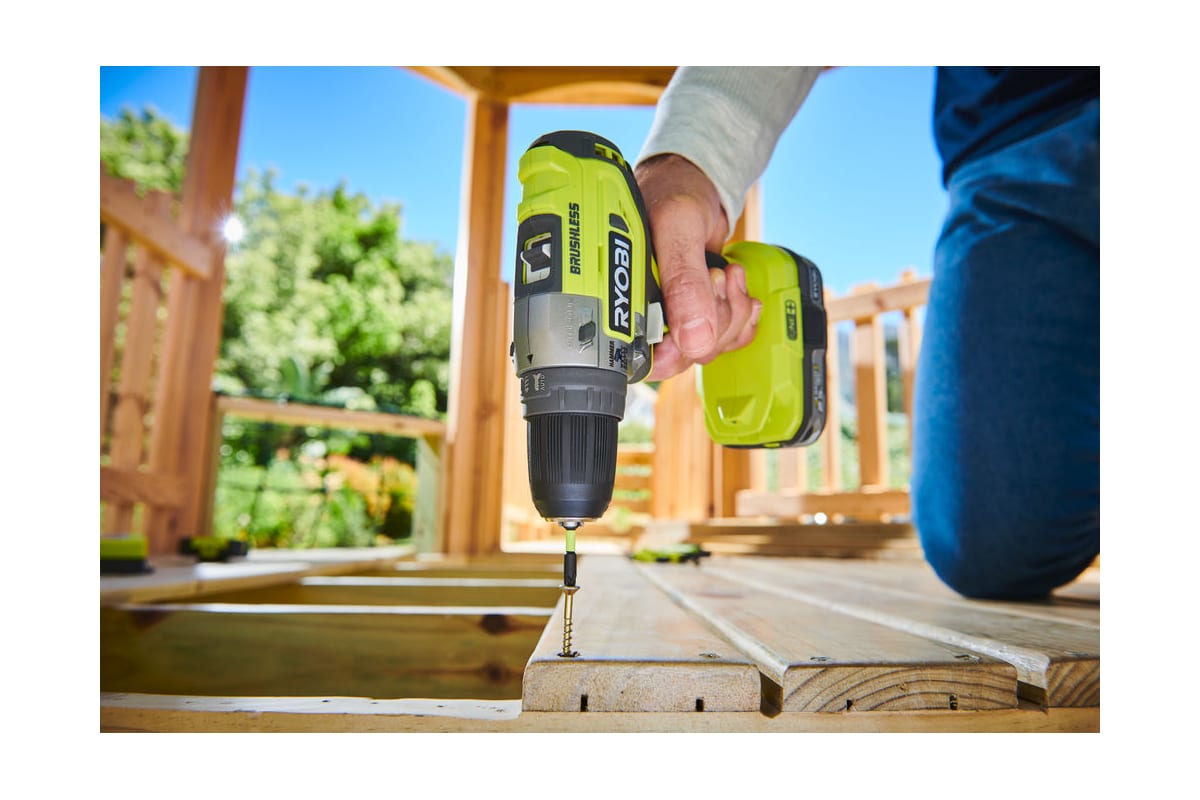 Бесщеточная ударная дрель-шуруповерт Ryobi ONE+ R18PD5-220S 5133003734