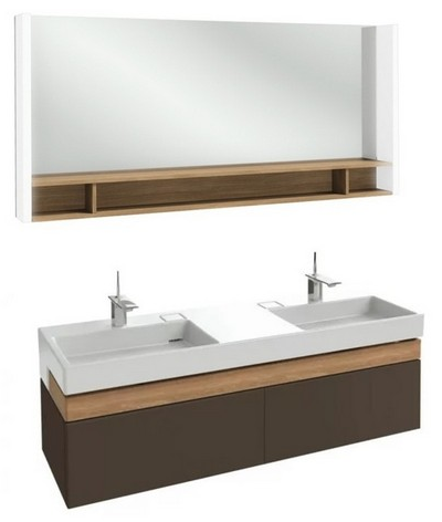 Мебель для ванной Jacob Delafon Terrace 150 см ледяной коричневый