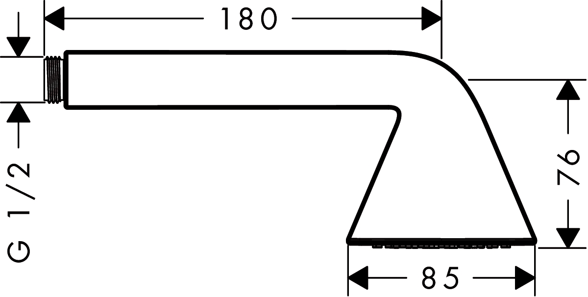 Душевая лейка Axor Front 26025000