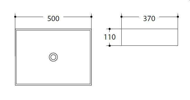 Раковина Art&Max AM-78570B-50 50 см белый