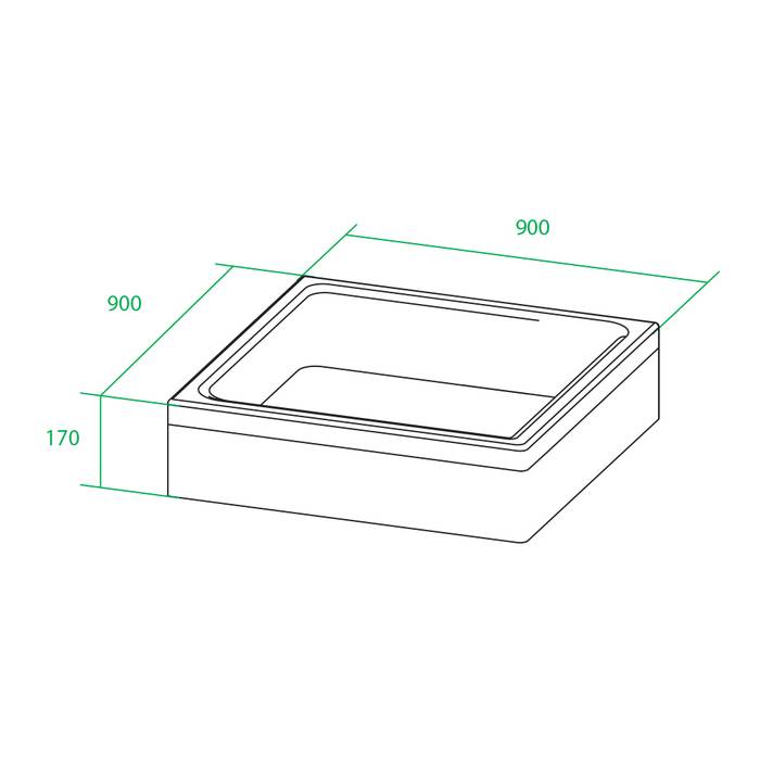 Поддон для душа Iddis Optima Home P19W 90x90 белый