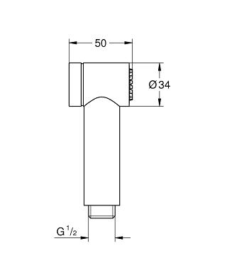 Гигиенический душ Grohe Trigger Spray 35 26328000