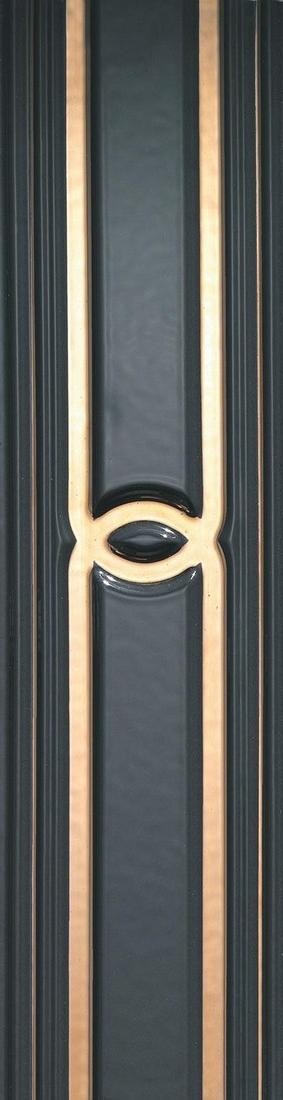 Бордюр Atlas Concorde Marvel Pro Gold Black 7,8x30,5 см, LVGB