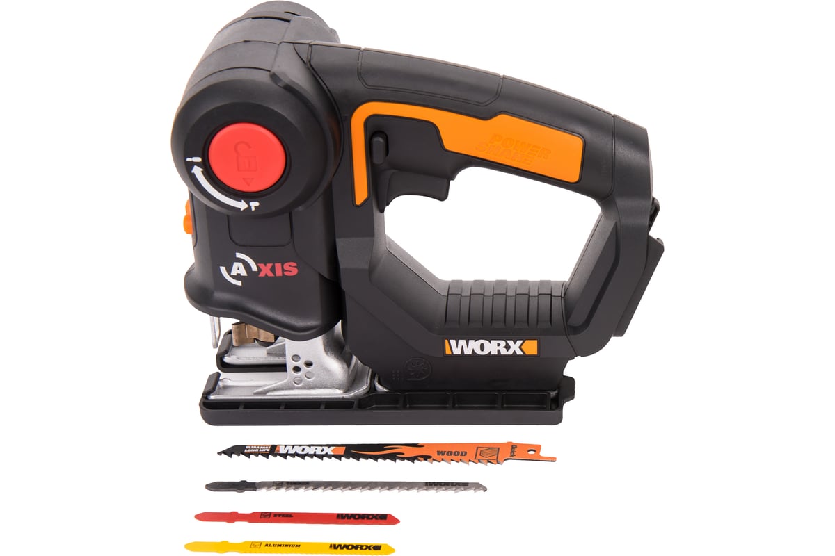 Аккумуляторный лобзик/сабельная пила Worx Axis WX550.9
