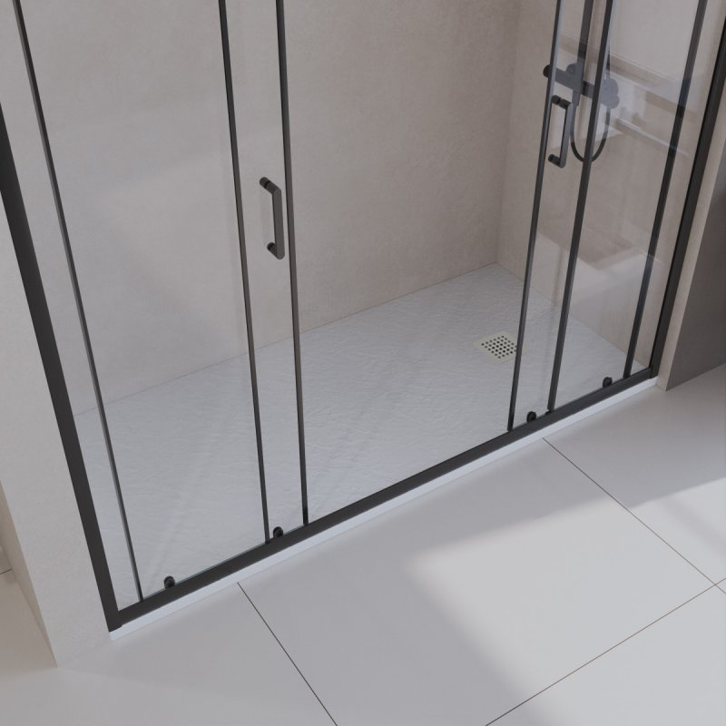 Поддон для душа BelBagno TRAY-MR-UNO-AH-160/80-35-W-BO 160x80 белый, накладка белый