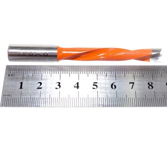 Сверло присадочное усиленное "глухое" (8x85 мм; S=10x27 мм; LH) ROTIS 412.0885L