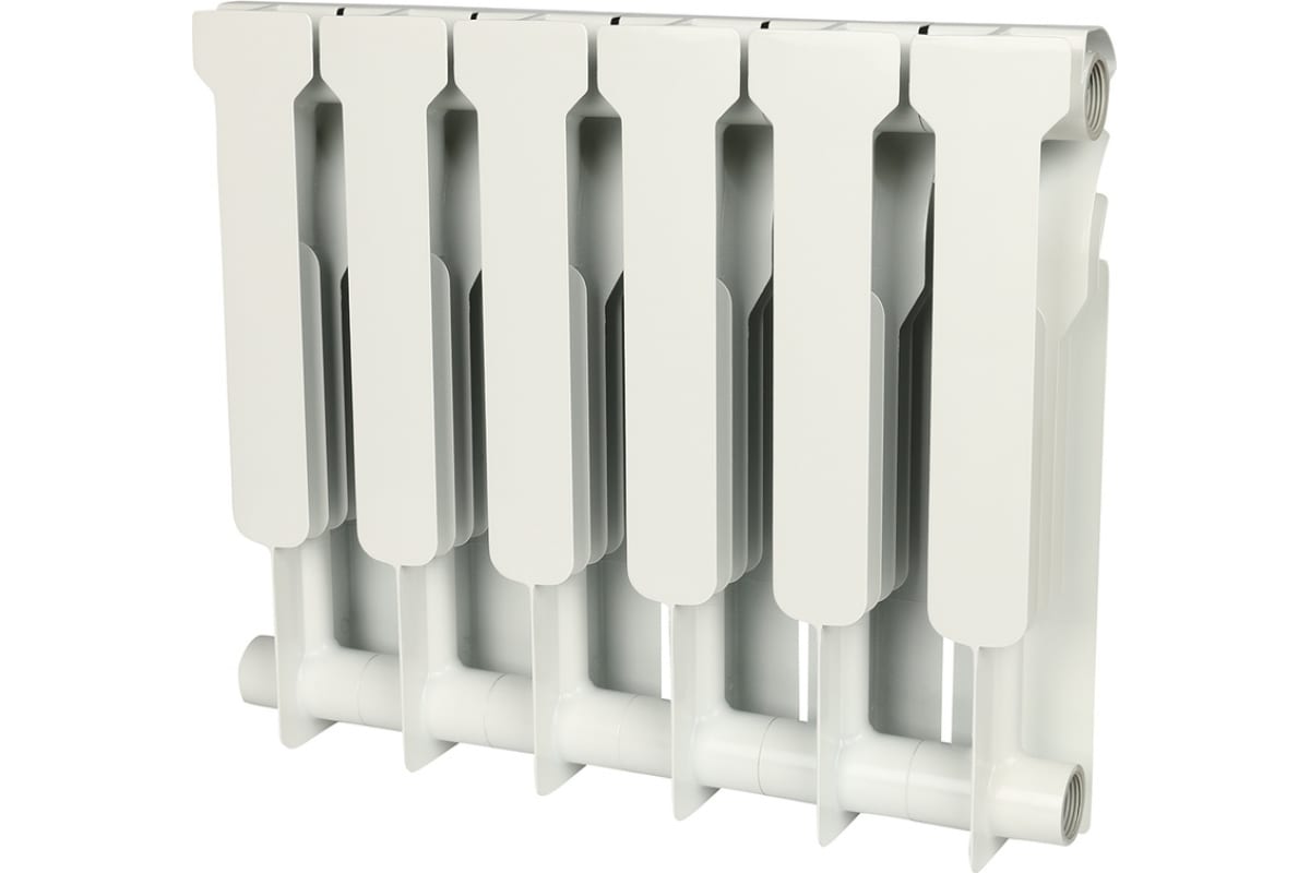 Биметаллический радиатор Rommer Profi BM 350 BI350-80-80-130 6 секций RAL9016 86630