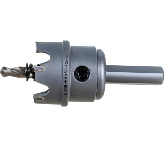 Коронка по металлу HM (32х12 мм; хвостовик 10 мм; комплект) D.BOR HS-HM-12-032-T