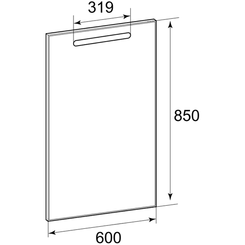 Зеркало Roca Gap 60 см со светильником