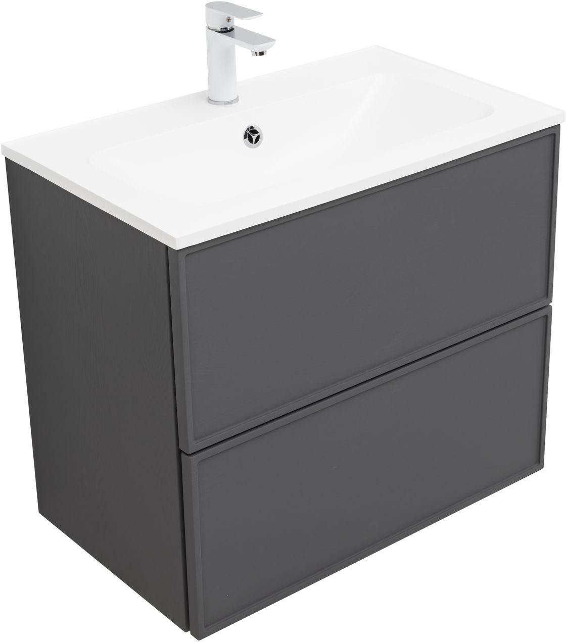 Мебель для ванной Aquanet Арт 75 см ясень графит