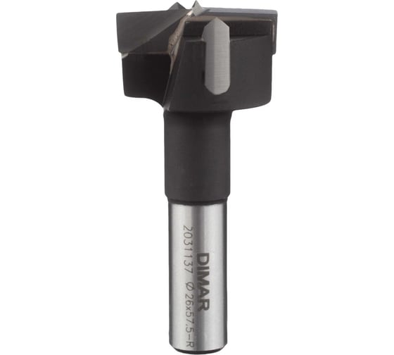 Сверло чашечное правое 26x55.5 мм, L57.5. хвостовик 10x26 мм, с лыской Dimar 2031137