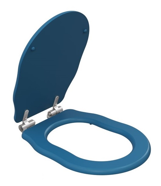 Крышка-сиденье для унитаза Caprigo Boheme KFE-IC-B136 синий/хром