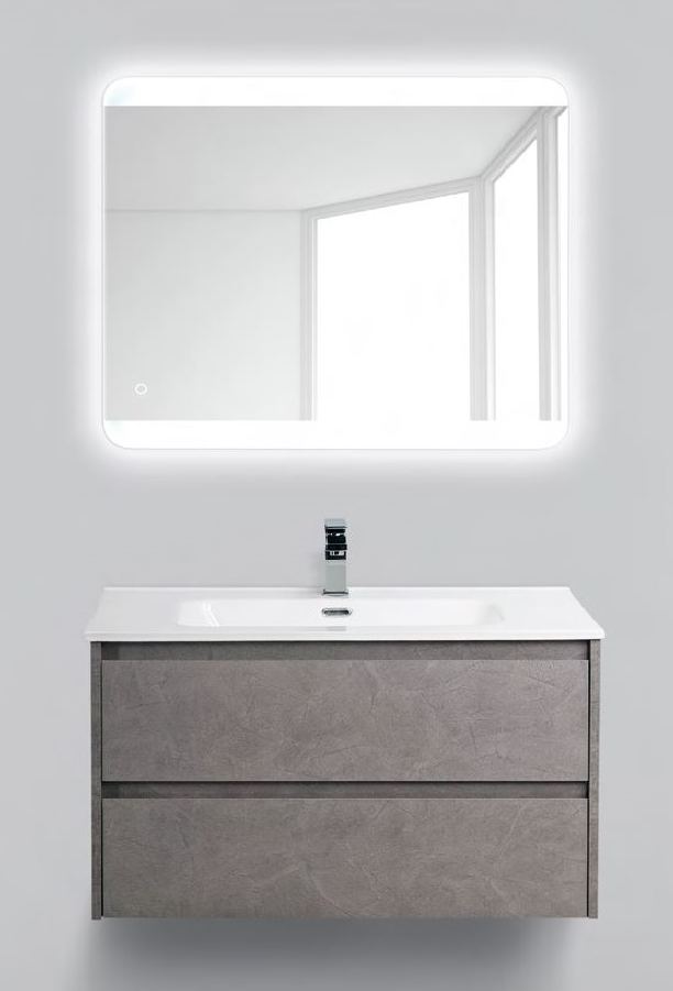 Мебель для ванной BelBagno Kraft 90 см Pietra Grigio