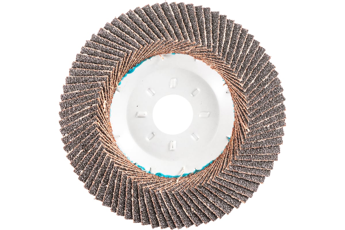 Круг лепестковый торцевой Tiger Abrasive IRON NORMAL на металлической чашке, 125x22 мм, P40 00-00000428