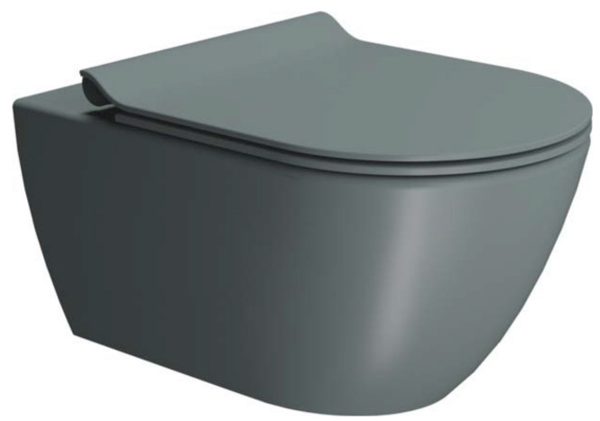 Подвесной унитаз GSI Pura 8815 55x36 безободковый