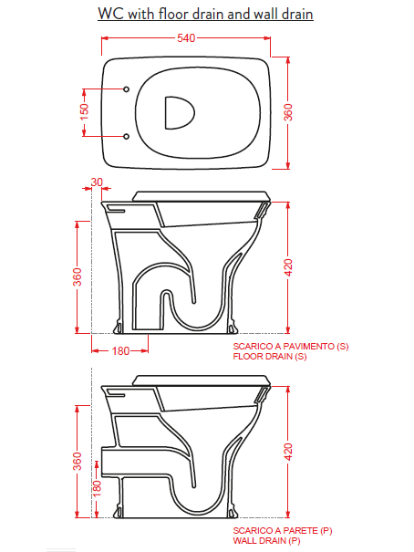 Приставной унитаз Artceram Civitas CIV003 01 00 белый