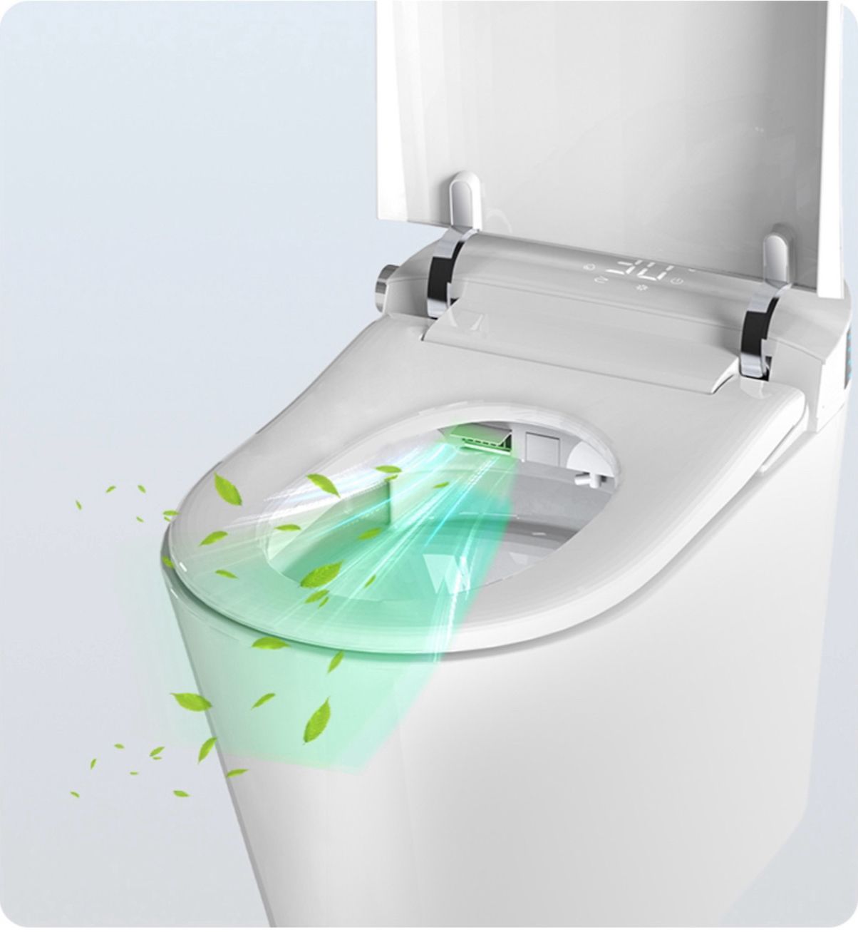 Электронный подвесной унитаз-биде Timo ТЕ-751 с инсталляцией и хромированной кнопкой