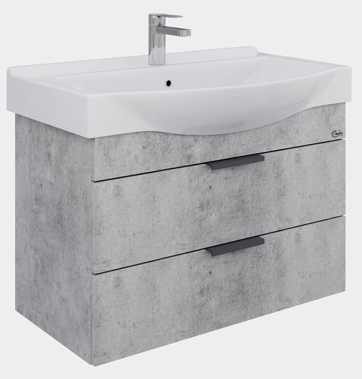 Мебель для ванной Onika Девис 80 см бетон чикаго