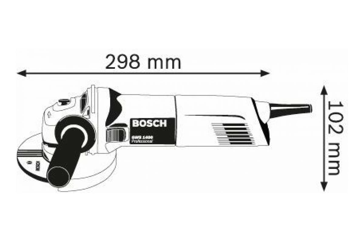 Угловая шлифмашина Bosch GWS 1400 0.601.824.8R0