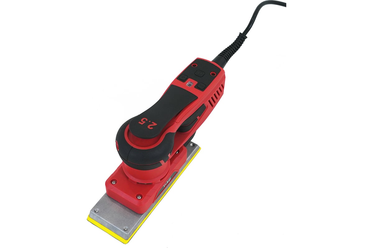 Плоскошлифовальная ручная машинка YOKIJI 220V/50Hz, эксцентрик 2,5 мм YKJ-1-197-70-2.5