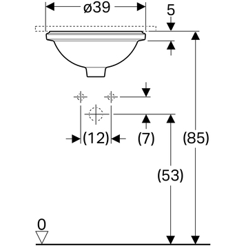 Раковина Geberit VariForm 39 см 500.746.01.2