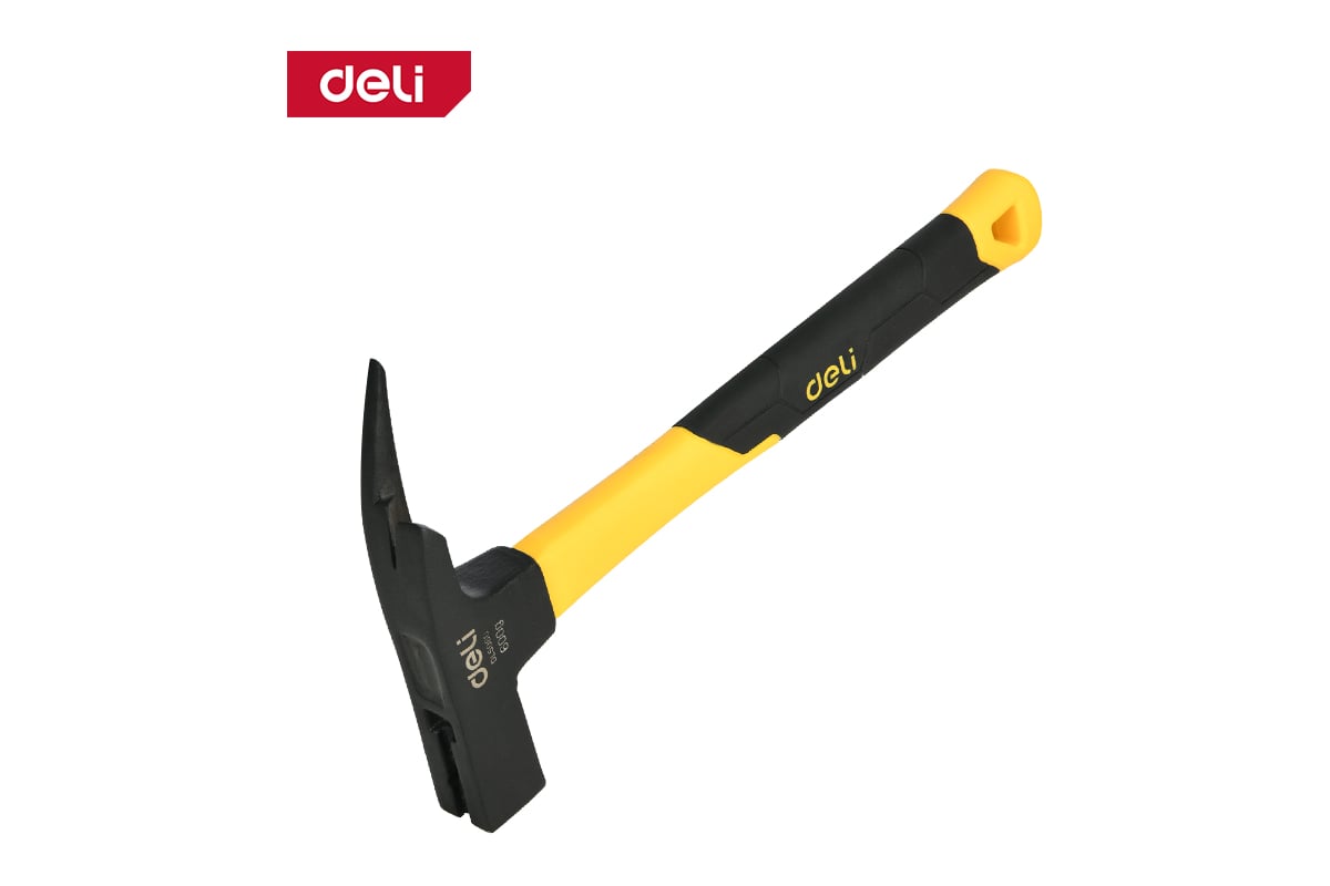 Молоток кровельщика Deli DL5060 600гр, магнит, противоскользящий боек, фибергласовая рукоять 168330