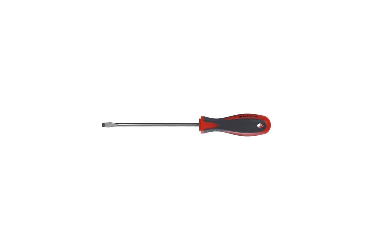 Отвертка PQTools 3101406 SL6,0x150 мм, двухкомпонентная рукоятка, намагниченный наконечник Лк-00002559