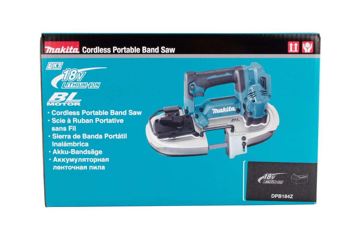 Ленточная аккумуляторная пила Makita 18В, Li-ion DPB184Z