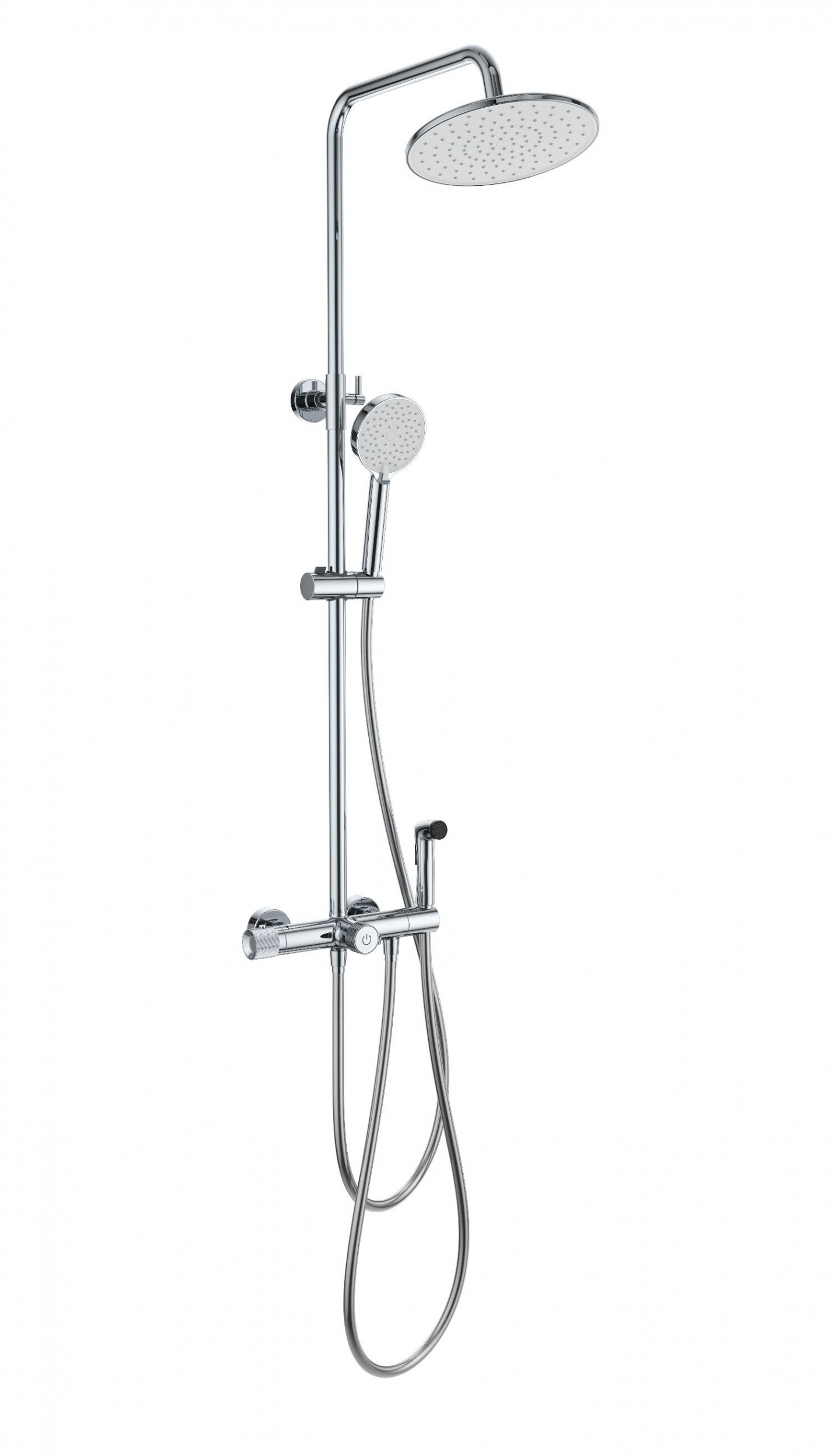 Душевая стойка Wonzon&Woghand WW-B3097-A-CR термостат, хром