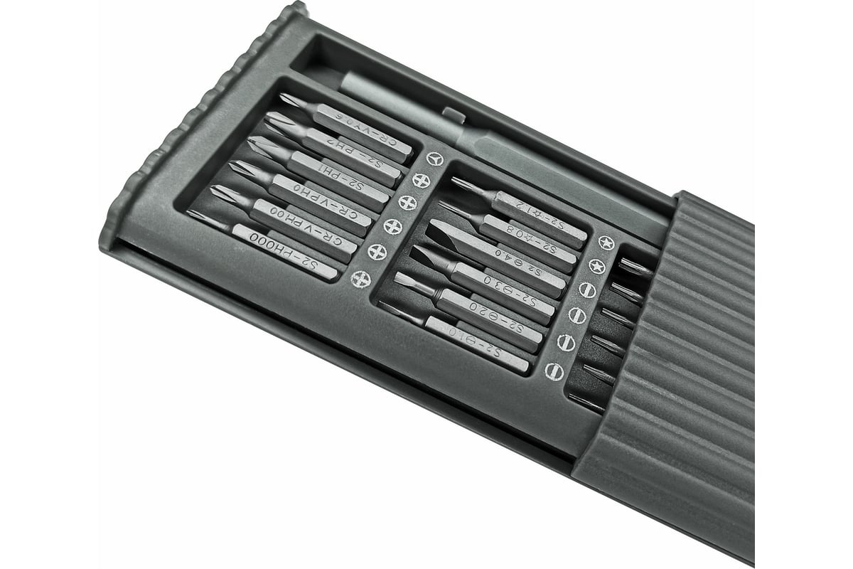 Набор прецизионных отверток Vertextools 24 предмета 0033-24
