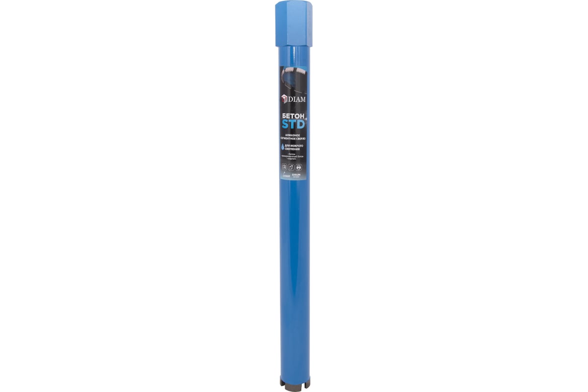 Сверло алмазное Бетон STD САМС (42x450 мм; 4 сегмета; 1 1/4UNC) Diam 310103