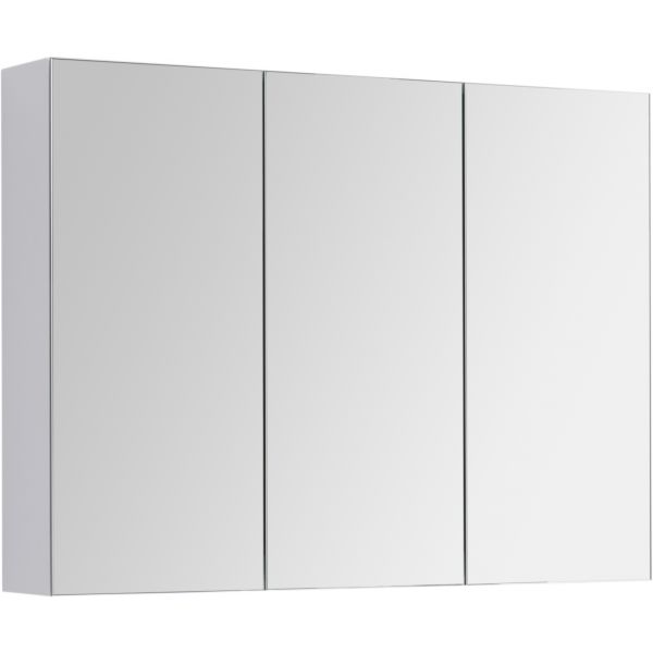 Зеркальный шкаф Dreja Premium 100 см белый глянец, двухстороннее зеркало