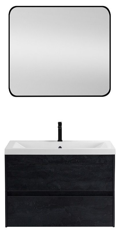 Мебель для ванной Art&Max Family-M 75 см, 2 ящика, Hard Coal