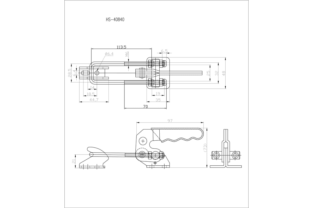 Стягивающий зажим HS CLAMP HS-40840