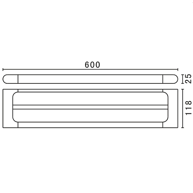 Полотенцедержатель Art&Max Platino AM-E-3948AL хром