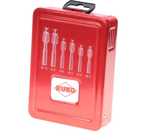 Набор цековок (6 шт; 71-100 мм; М3-M10; 180 гр.; HSS-G) RUKO 102450