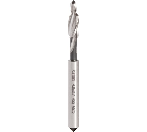 Цековка (2.7/4.9х71 мм; 90 гр.; М2.5; HSS) Bucovice Tools 851042