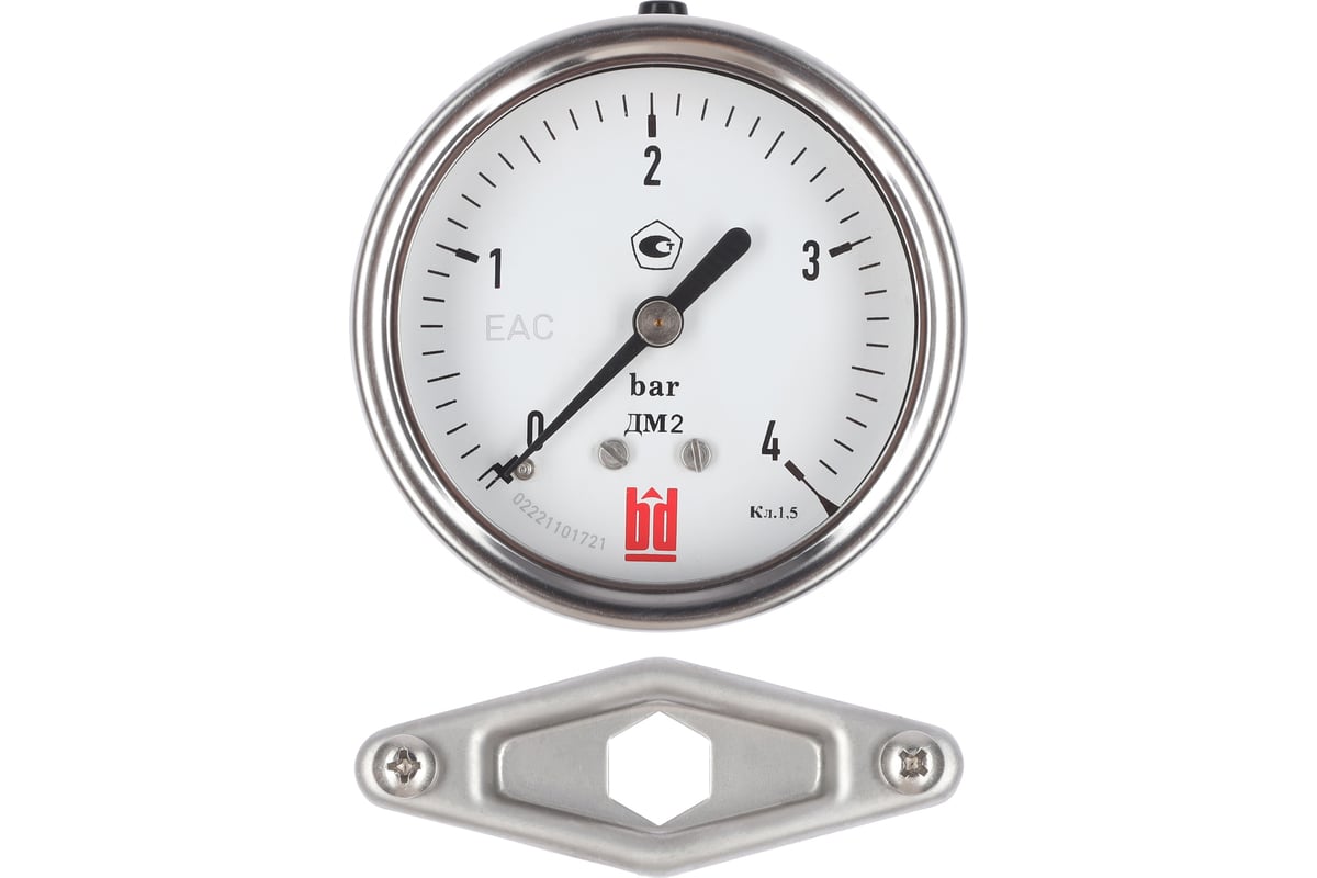 Манометр ДМ 2 063 ТС (0-4) бар, кл.1.5, G1/4" BD 1152100019