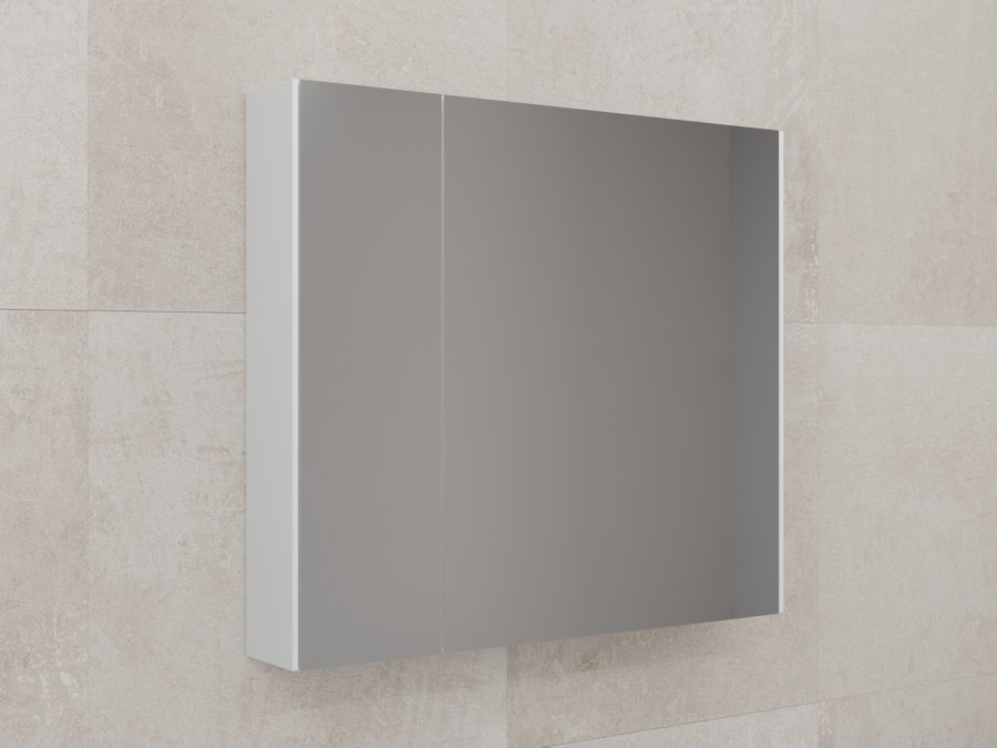 Зеркальный шкаф Style Line Лима 80x70 см белый матовый ЛС-00002344