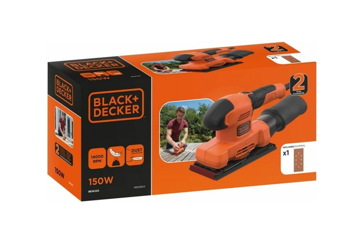 Плоскошлифовальная машина Black&Decker BEW220-QS