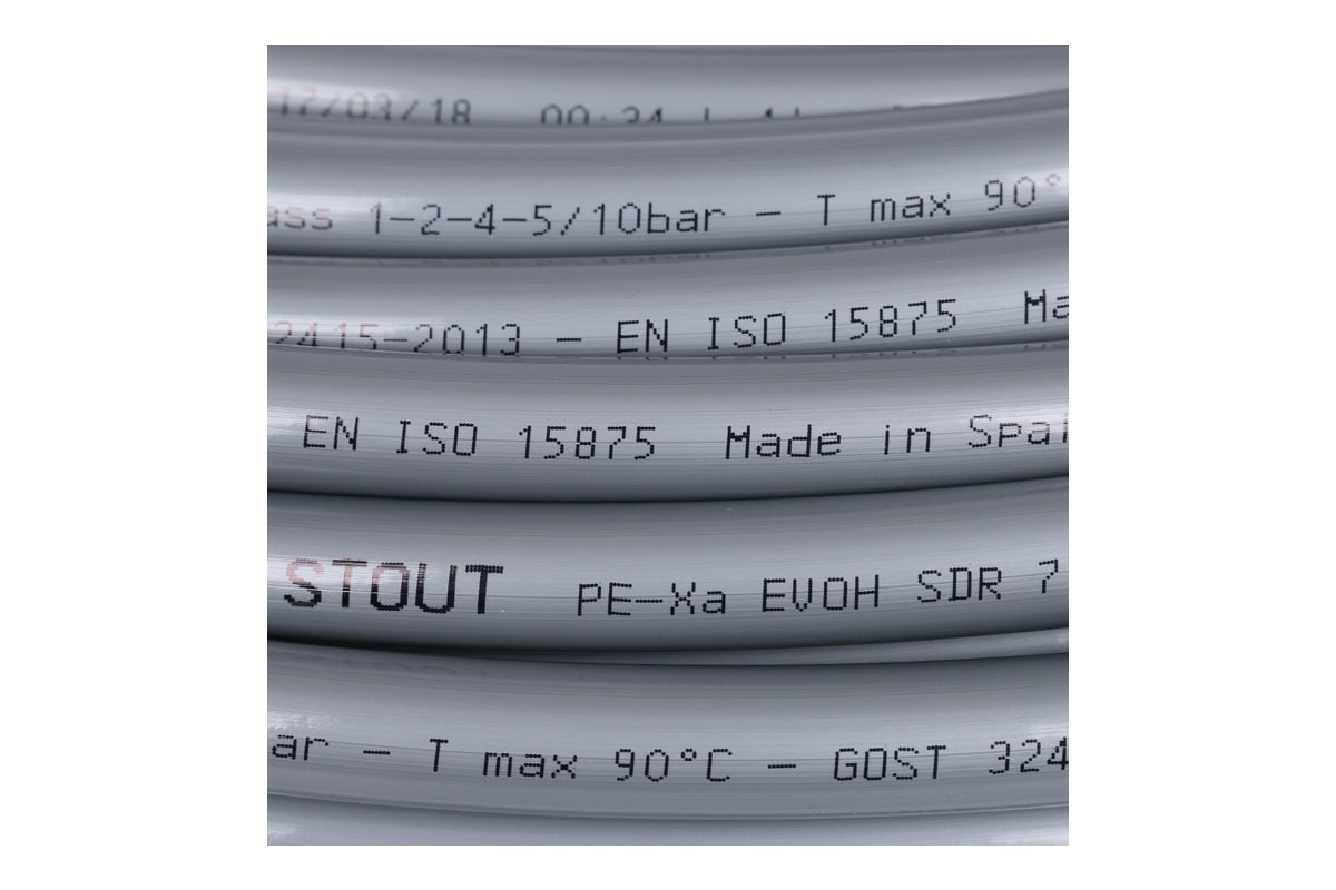 Труба из сшитого полиэтилена STOUT PEX-a 16x2.2, бухта 240 м SPX-0001-241622 RG008Q0THCPVR5