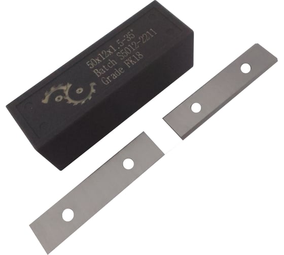 Нож сменный FHONK твердосплавный 50x12x1.5 стандарт HW 35º Z=2 NR (упаковка 10шт) 501215FK18-10