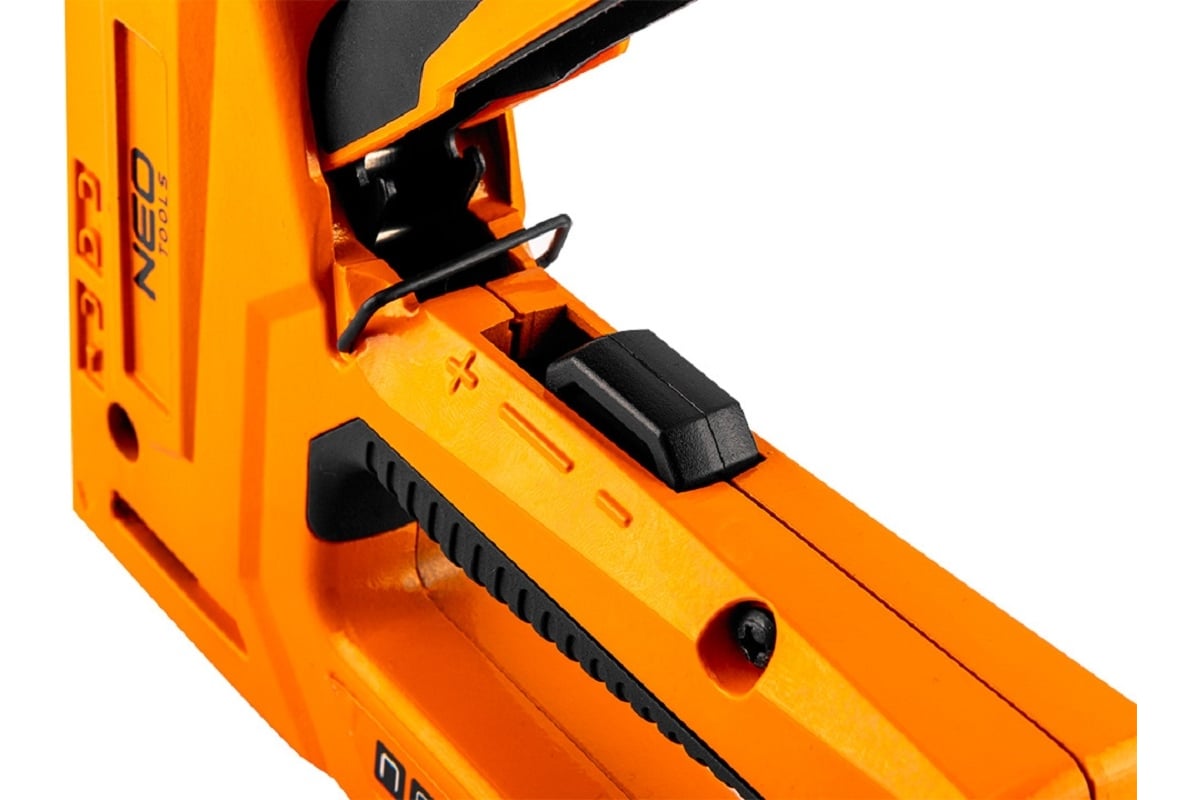 Степлер Neo Tools 4 в 1, 6-14 мм, скобы J, G, L, E, алюминий 16-030