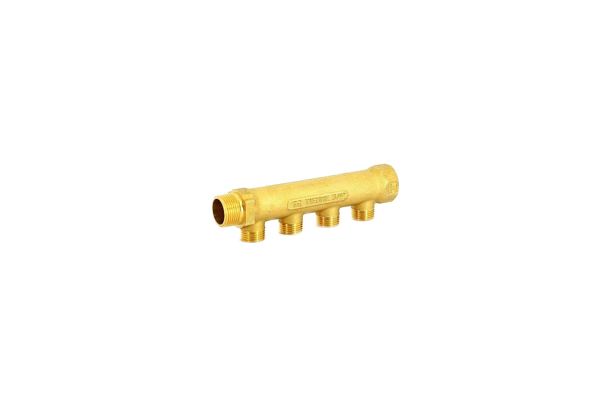 Коллектор Tiemme НВ 3/4", 4 выхода, 1/2", Н 36 мм 1910001
