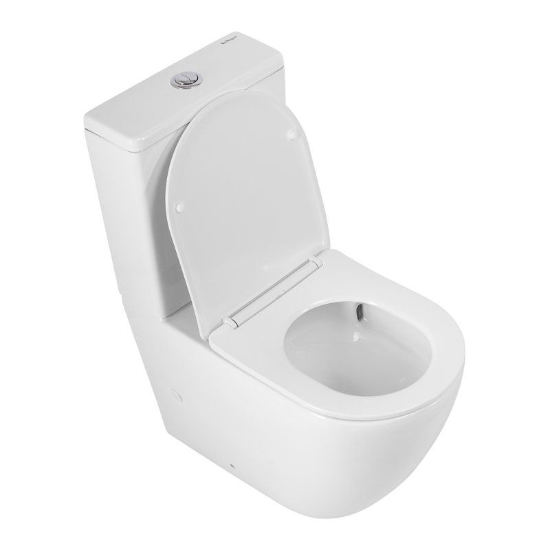 Чаша для унитаза BelBagno SFERA-TOR BB2141CP-TOR/SC безободковая с крышкой