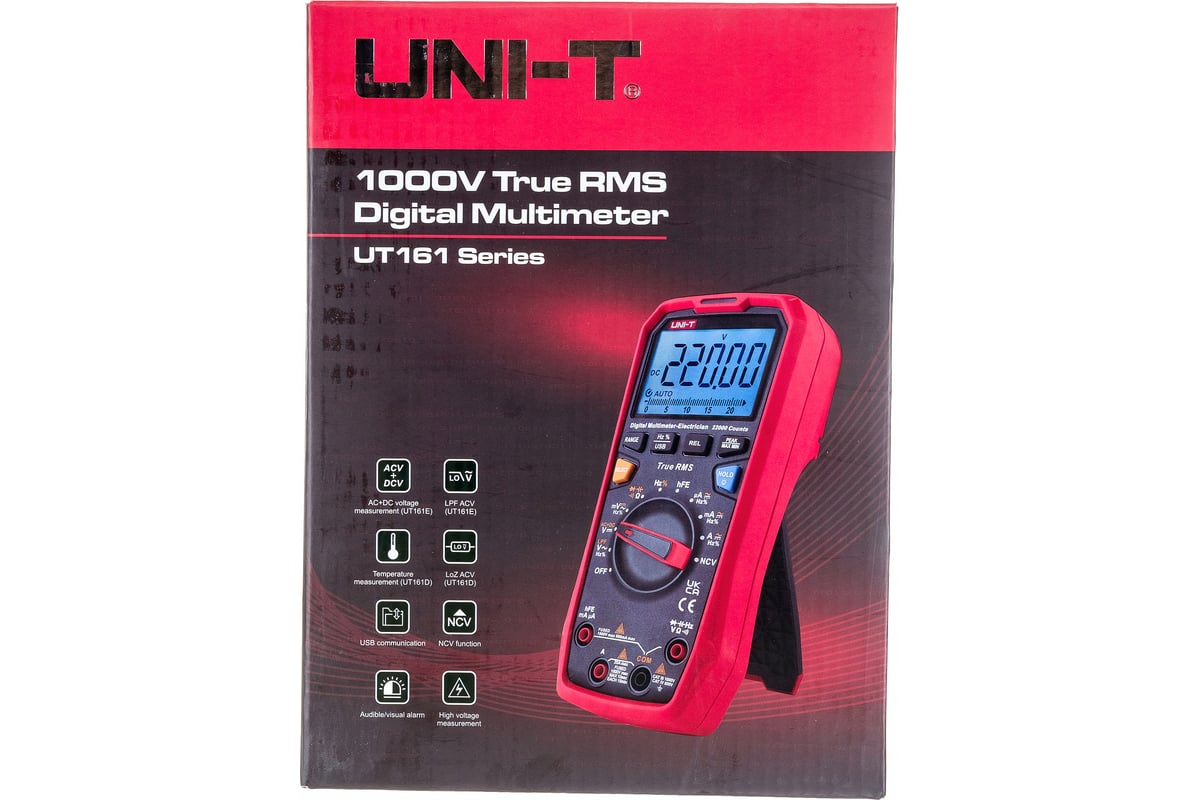 Цифровой мультиметр с функцией True RMS UNI-T UT161E 00-00007287