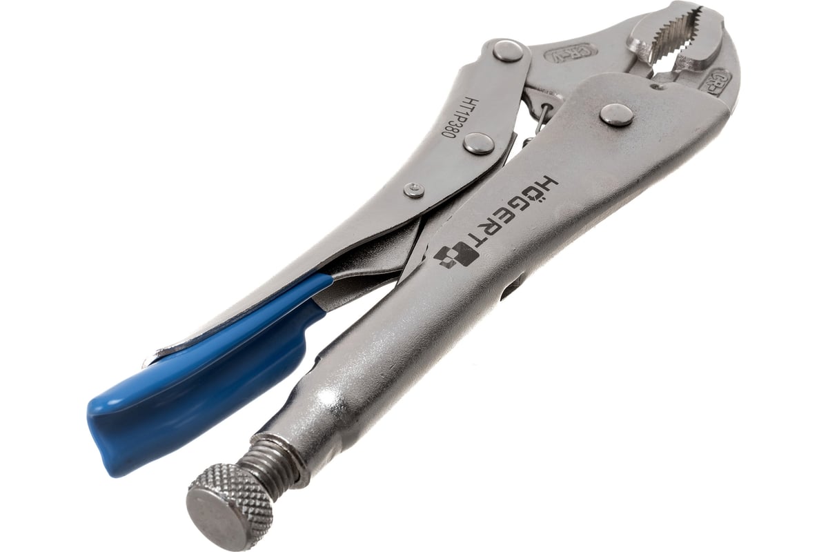Зажимные клещи Hoegert Technik круглые губки, 250 мм HT1P380
