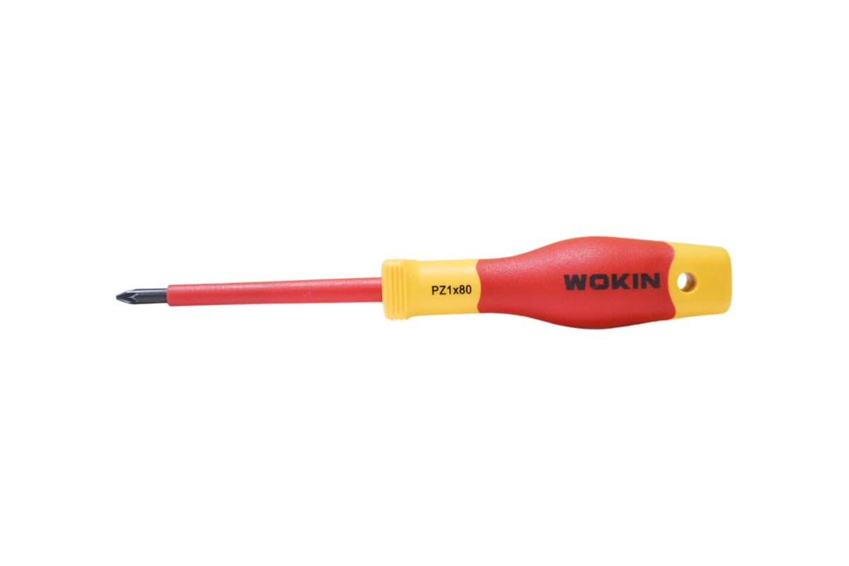 Диэлектрическая отвертка Wokin крестовая, PZ1x80 мм 1352865