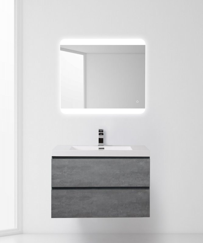 Мебель для ванной BelBagno Luce 80 см Stucco Cemento
